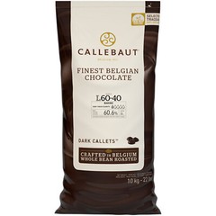 Callebaut Recipe L 60/40 Dark Chocolate Callets? 22 lb. WS-409CL6040595