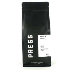 Press Twitch Espresso, Cherry, Dark Chocolate, Sweet, Whole Bean Coffee 12 oz