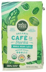 Organic Café la Duena Whole Bean Coffee Medium Roast Rich & Balanced Sweet &
