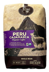 32oz Joffrey’s Peru Cajamarca Organic Medium Roast Whole Bean Coffee 32oz 2lb