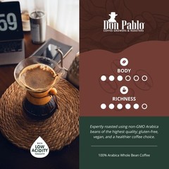 2LB Cafe Don Pablo Gourmet Coffee Signature Blend – Medium-Dark Roast Coffee…
