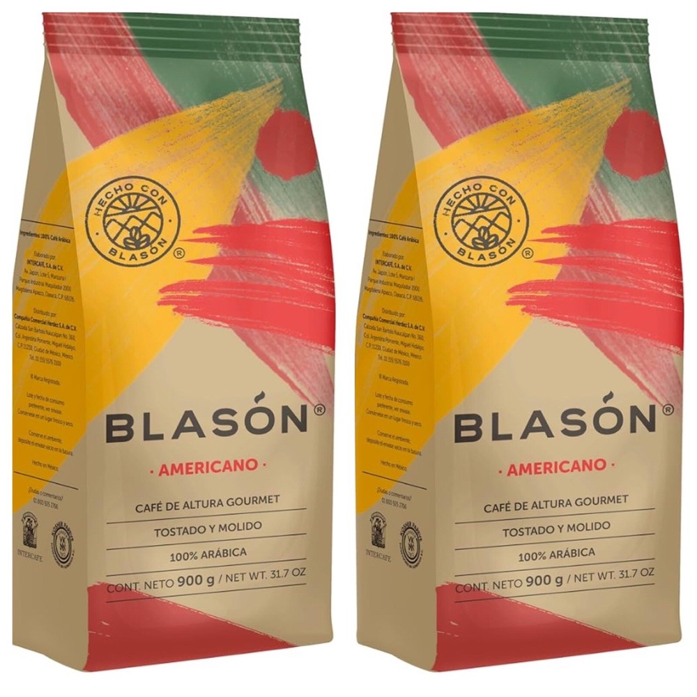 2 Mexican Blason Americano Coffee 900 Gr / 2 Pack 31.7 oz