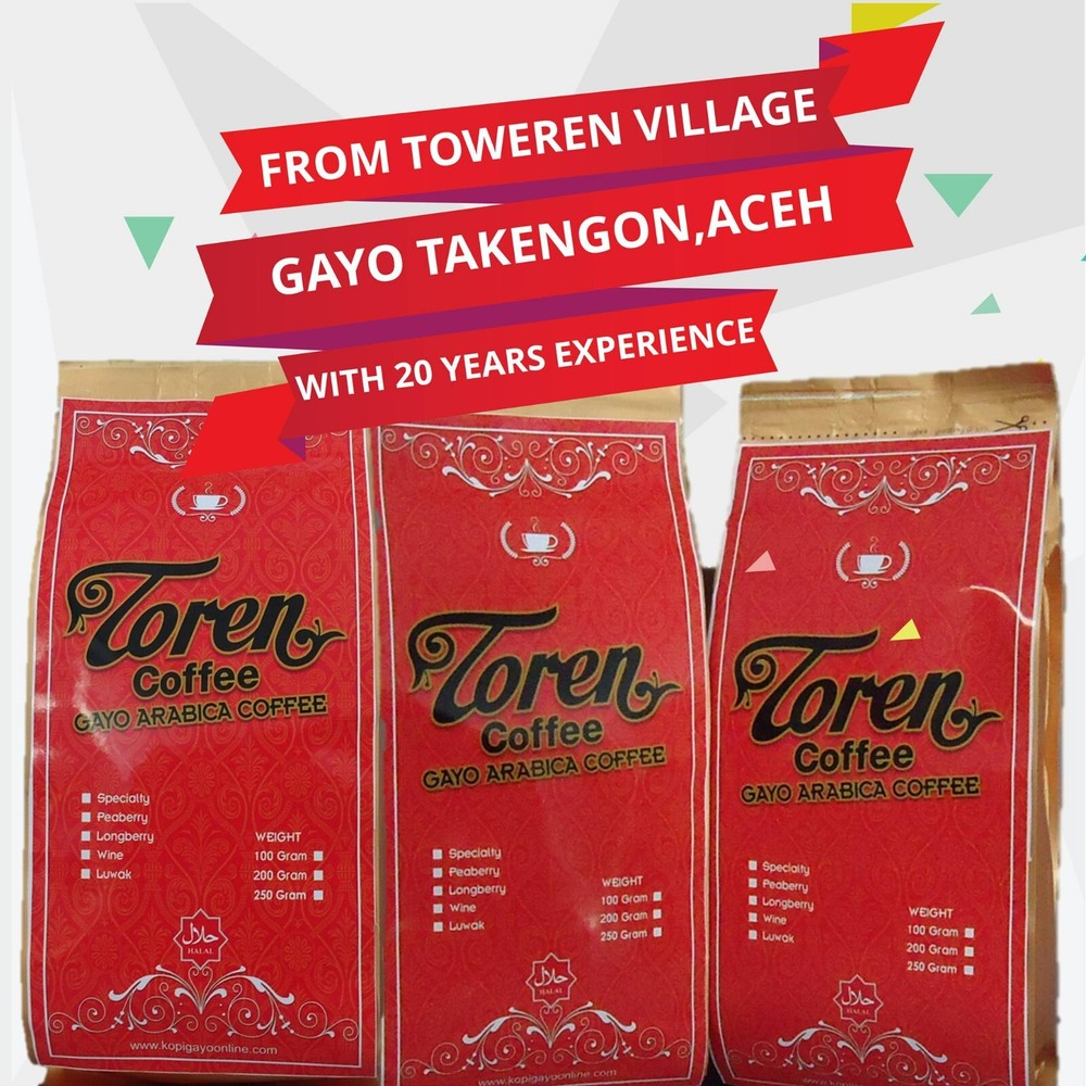 Kopi Luwak Indonesian Gayo Wild Civet Genuine Pure Arabica 1000 g Fresh Roasted