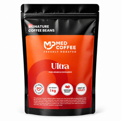 Rich Arabica coffee beans; package weight: 1 kilogram