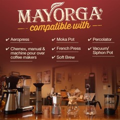 Mayorga Intense Dark Roast Coffee, 2 lb bag – Muy Macho Blend, the Worlds Str…