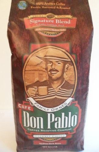 Don Pablo Coffee Whole Beans , Medium-Dark Roast, Net Wet 2 LB (Pack of 2)