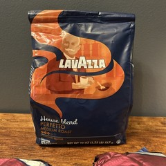 Lot of 3 Lavazza Ground Coffee Bags – House Blend & Gran Riserva Dark Roast