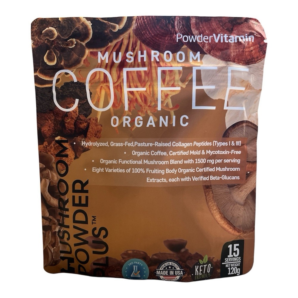 Organic Mushroom Coffee, 15 Servings