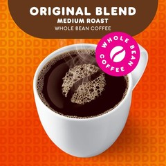 Dunkin’ Original Blend Medium Roast Whole Bean Coffee, 18 Ounces Pack of 6