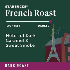 Starbucks Whole Bean Coffee, Dark Roast Coffee, French Roast, 100% Arabica, 1 ba