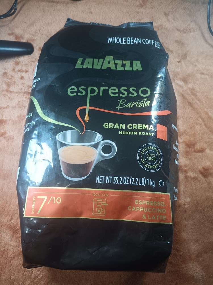 Lavazza Espresso Barista Gran Crema Whole Bean Coffee 2.2Lb Dark Roast 35.2Oz