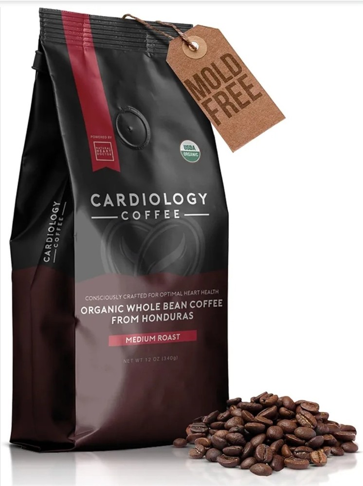 Cardiology Coffee Decaf Coffee USDA 12oz Premium Whole Bean Coffee 08/2026
