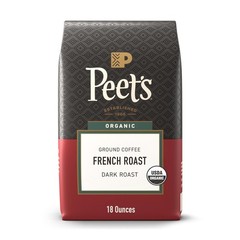 USDA Organic Dark Roast Coffee – 100% Arabica French Roast, 18 Ounce Bag