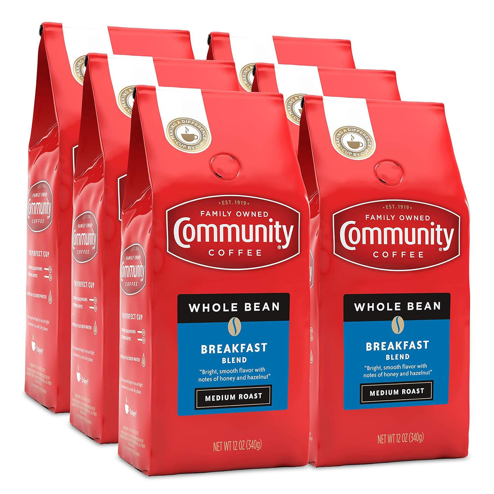 Community Coffee Breakfast Blend Whole Bean Coffee, Medium Roast, 72 Ounce 12 of