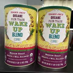 2 Packs Trader Joe’s Organic Fair Trade Wake Up Blend Coffee 28 OZ Each Pack