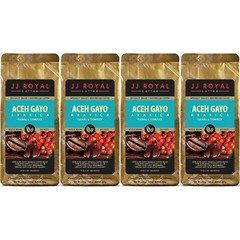 JJ Royal Coffee Indonesia Coffee Aceh Gayo Arabica 200g Pack of 4