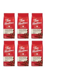 6 PACK Tim Hortons Whole Bean Original Blend Ground Coffee 100% Arabica 12oz