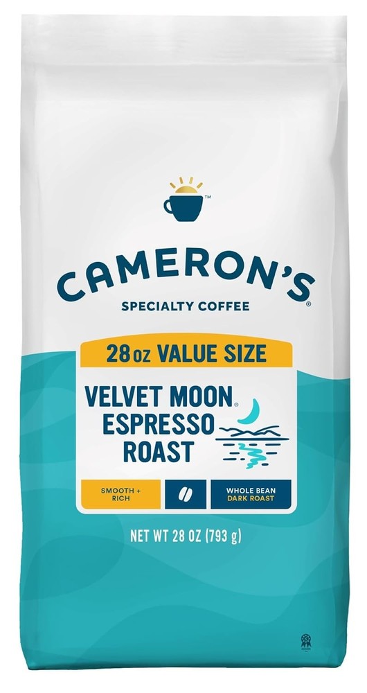 Whole Bean Espresso Roast Coffee 28 Ounce Velvet Moon Roasted Coffee Beans For