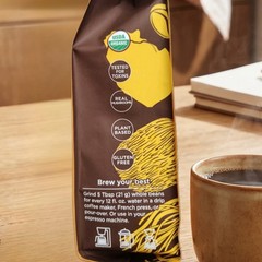Four Sigmatic Focus Mushroom Whole Bean Coffee, Dark Roast 10oz
