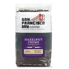 San Francisco Bay Whole Bean Coffee – Hazelnut Crème (2lb Bag), Flavored,…