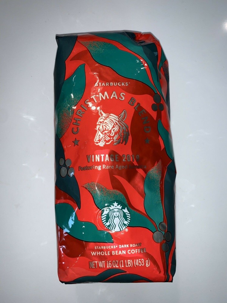 Starbucks Holiday Christmas Blend – Sumatra Dark Roast, Whole Bean Coffee, 16 Oz