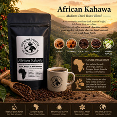 Africa Origin African Speciality Coffee Medium Dark Roast Whole Bean or Ground