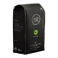 Coffee, Kick Ass, Dark Roast, Whole Bean, Certified Organic, Fairtrade, Kosher C