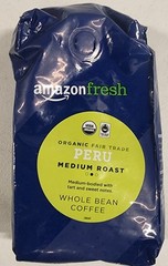 Organic Fair Trade Peru Whole Bean Coffee, Medium Roast, 12 Oz 02/24/26