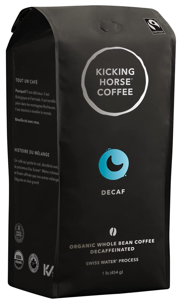 Kicking Horse Coffee, Decaf, Swiss Water Process, Dark Roast, Whole Bean, 1 Lb –