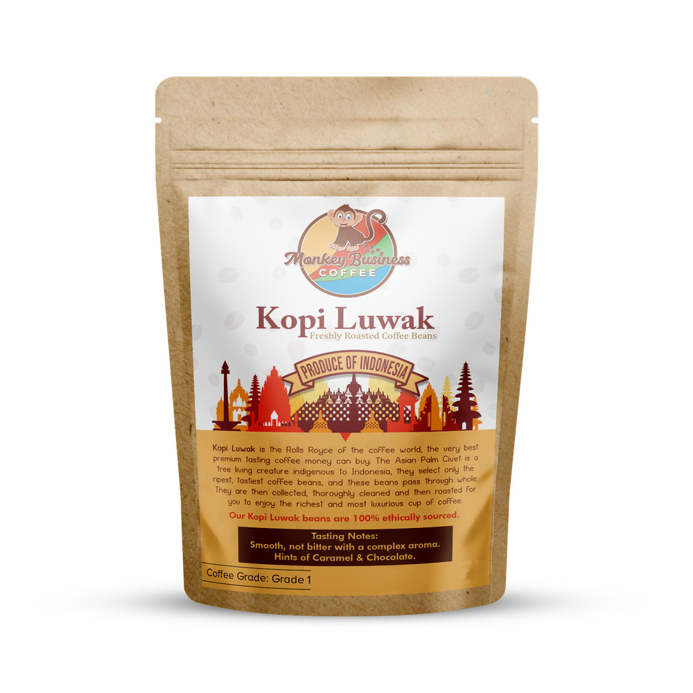 Kopi Luwak Roasted Coffee Beans – Great Christmas Gift/Present – Indonesian