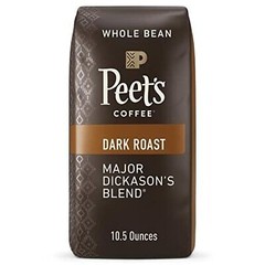 Peet’s Coffee, Dark Roast Whole Bean Coffee – Major Dickason’s Blend 10.5 Oz Bag
