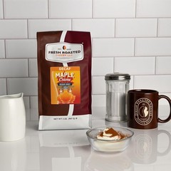 Decaf Maple Creme Flavored Coffee Medium Roast Kosher Whole Bean 2 Lb 32 oz