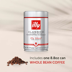 Illy Classico Whole Bean Coffee Medium Roast 8.8oz-EXP 12/2024-12 PK-GREAT PRICE