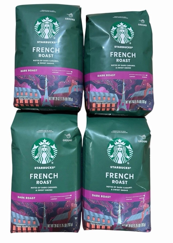 4 X Bags Starbucks Fresh Roast Ground 28 Oz. FRESH PRODUCTS EXP. 09/26