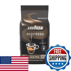 Lavazza Espresso Whole Bean Coffee Medium Roast 100 Arabica 2.2 Lb Bag Pack Of