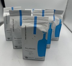 6 Pack Blue Bottle Balanced Organic Medium Roast Whole Bean Coffee 12oz Bags New