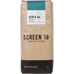 Screen 18 Kenya AA Coffee Beans Single Origin Medium Dark Roast Whole 1 LB