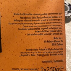 Caffe Motta Italian Gusto Forte Ground Coffe 2- 8.8 Oz Packs 17.6 Oz 500g