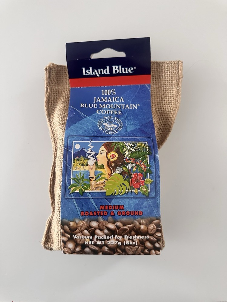 Jamaica Blue Mountain Coffee |  Medium Roasted & Ground 8oz