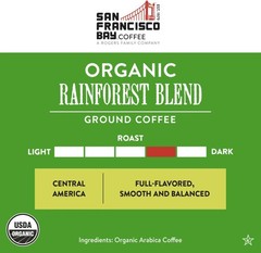 San Francisco Bay Organic Rainforest Blend Coffee 28 Ounce Medium Dark Roast