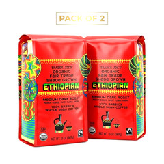 2 Pack Trader Joe’s Organic Fair Trade Shade Grown Ethiopian Coffee