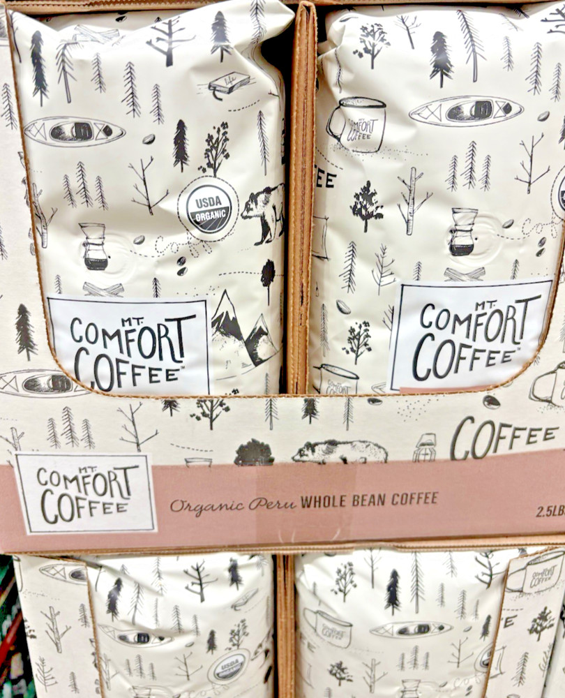 2 Pack Mt. Comfort Organic Peru Medium Roast Whole Bean Coffee 2.5lb Bags Fresh