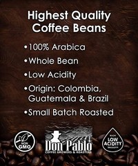 Don Pablo Gourmet Coffee – Signature Blend – Medium Dark Roast – Whole Bean C…