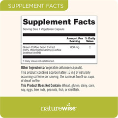 Green Coffee Bean Extract 800Mg – with 50% Chlorogenic Acids – Support for We…
