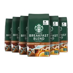 Starbucks Whole Bean Coffee Medium Roast Coffee Breakfast Blend 100% Arabica …