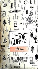 (Buy 2+ Save)_Mt. Comfort Organic Peru Medium Roast Whole Been Coffee 2.5 Lbs