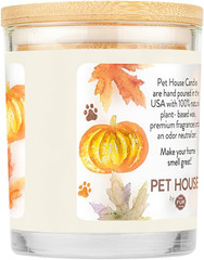 Pet House Fall Candles, Long Lasting, Clean Burning, Soy Wax Scented Candles for