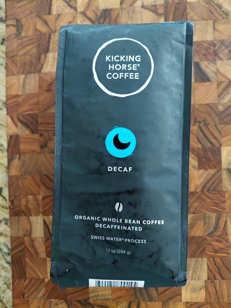 Kicking Horse Coffee, Decaf, Swiss Water Process, Dark Roast, Whole Bean, 10 Oz