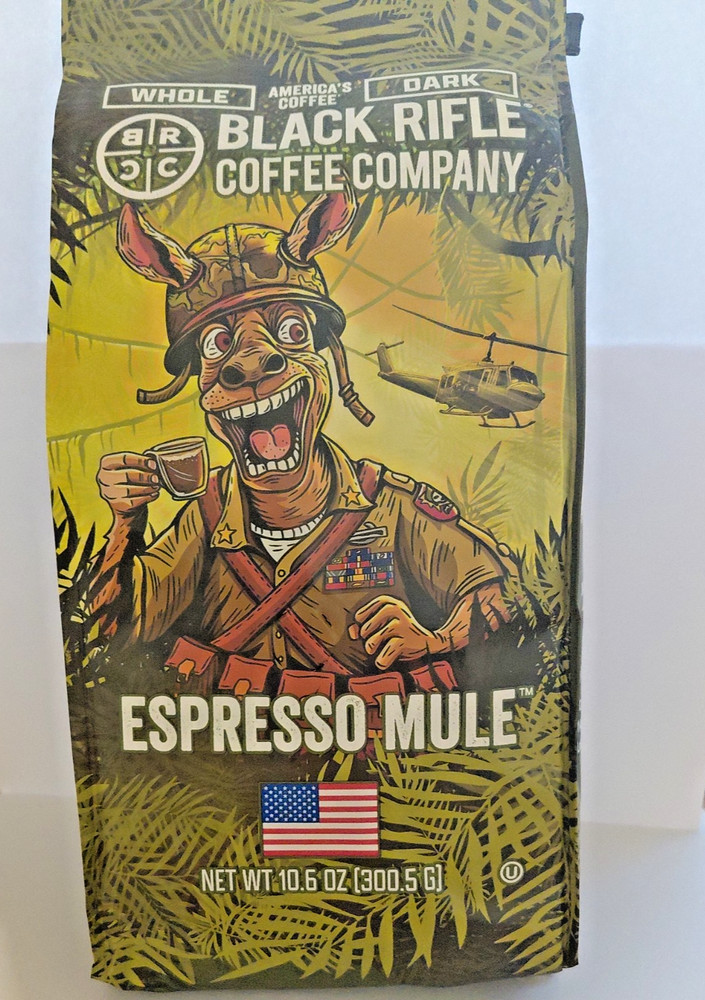 Black Rifle Coffee Company Espresso Mule Dark Roast Whole Bean Coffee