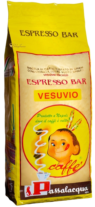 COFFEE PASSALACQUA VESUVIO – ESPRESSO BAR – PACK 3Kg (6.6lbs) COFFEE BEANS